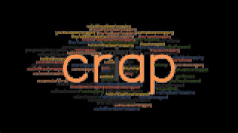 type of crap|crap verb .
